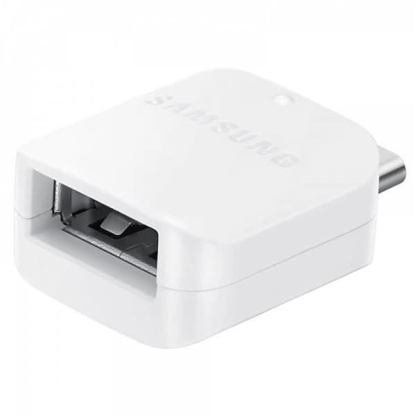 Samsung EE-UN930 USB-A till USB-C OTG-adapter (bulk - reservförpackning) - vit