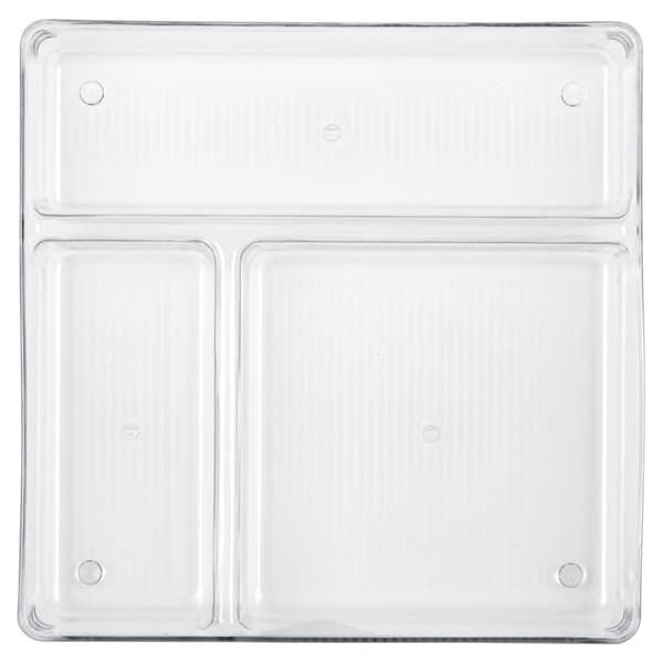 Skuffeorganizer med rum 23x23x5,5 cm