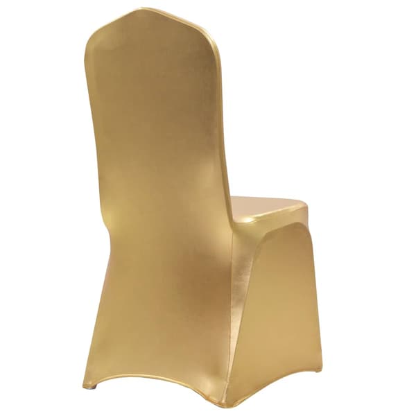 vidaXL elastiske stolebetræk, 6 stk., guld
