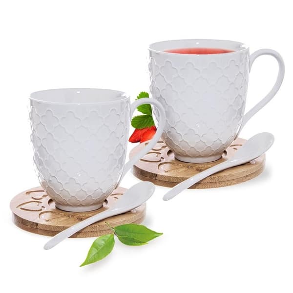 Whiteline porcelænskrus 370 ml 2 stk.