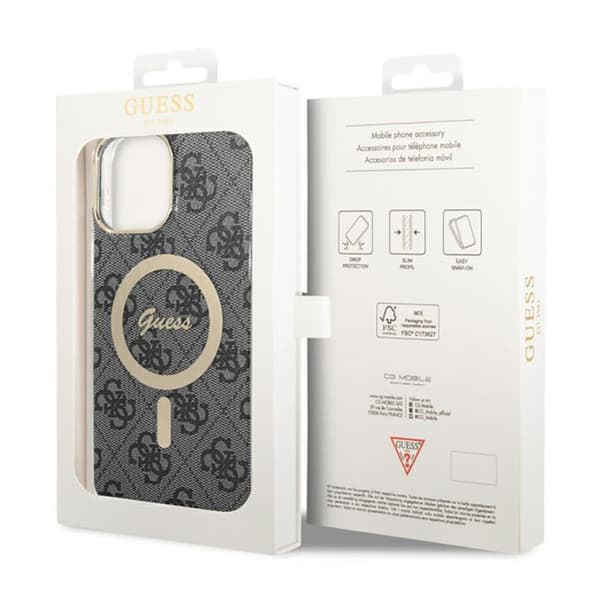 Guess 4G MagSafe – iPhone 13 Pro Max-skal (svart)