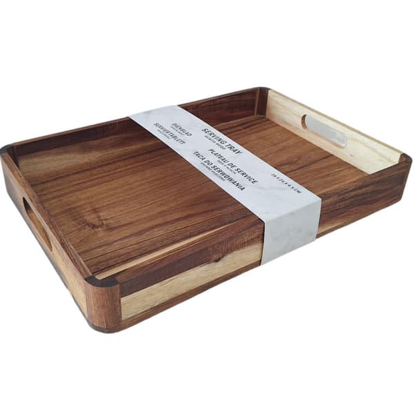 MORGENMADSBAKKE TRÆ SERVERINGSBRÆT 38x26x4,9cm
