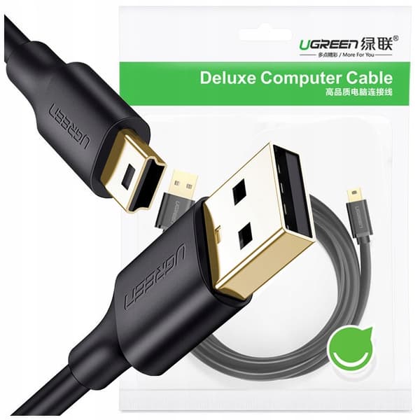 UGREEN US132 USB til mini-USB-kabel, 2m (sort)