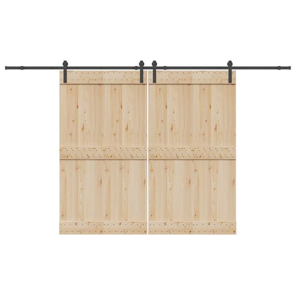 vidaXL Skjutdörrsinstallationssystem, 366 cm, Stål, Svart