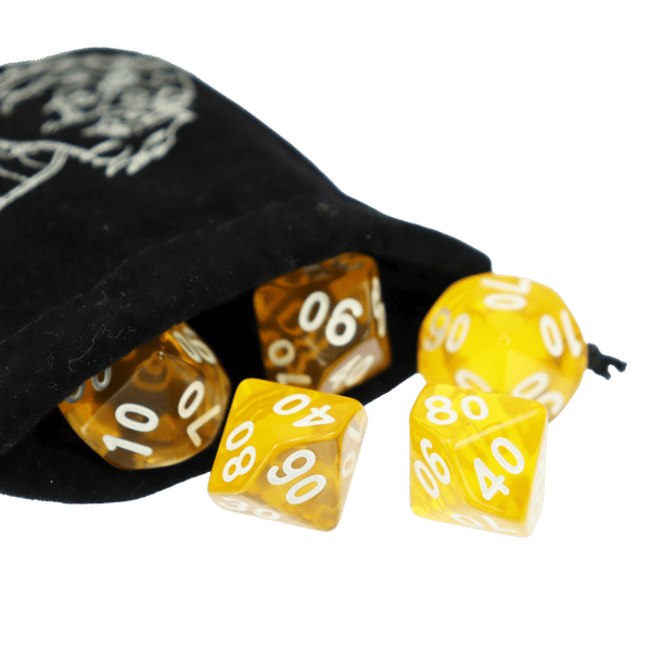 Forest Fortress RPG Dice -setti, 7 metallinoppa