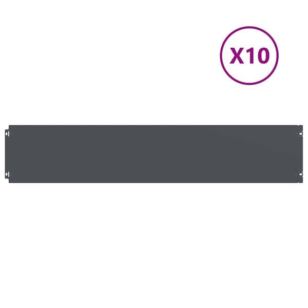 vidaXL græskant 10 stk. antracit koldvalset stål