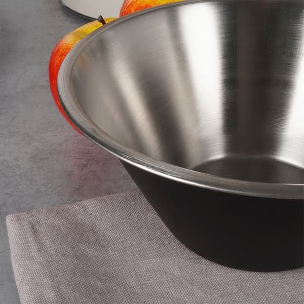Svart stålskål 22 cm, 2 l