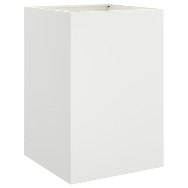 vidaXL Kruka, Vit, 52x48x75 cm, Stål