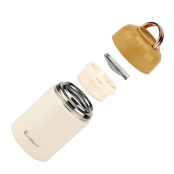 500 ml termokande med skål og sammenklappelig ske E-8250