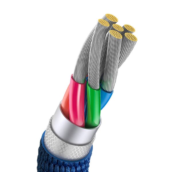 Baseus Crystal Shine USB til USB-C-kabel, 100W, 1,2m (blå)