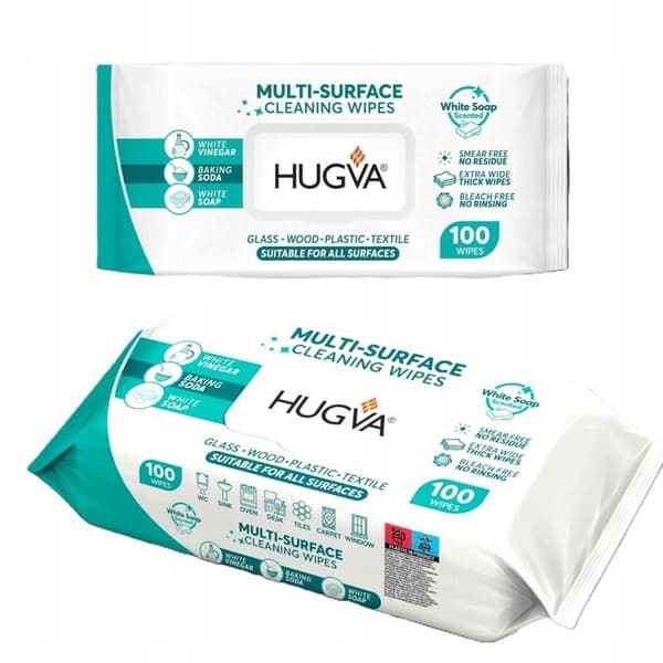 Hugva - Monipuoliset puhdistuspyyhkeet 100 kpl.