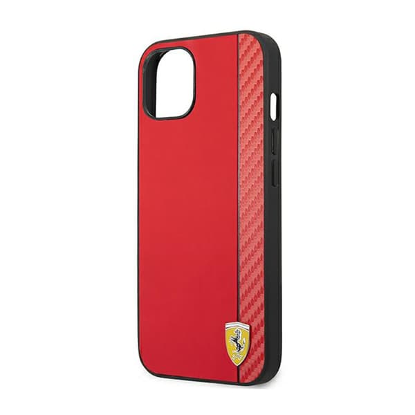 Ferrari Carbon - iPhone 14 Plus -kotelo (punainen)
