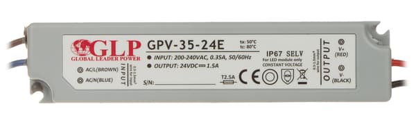 HAKKURIVIRTALÄHDE 24V/1.5A/GPV-MINI