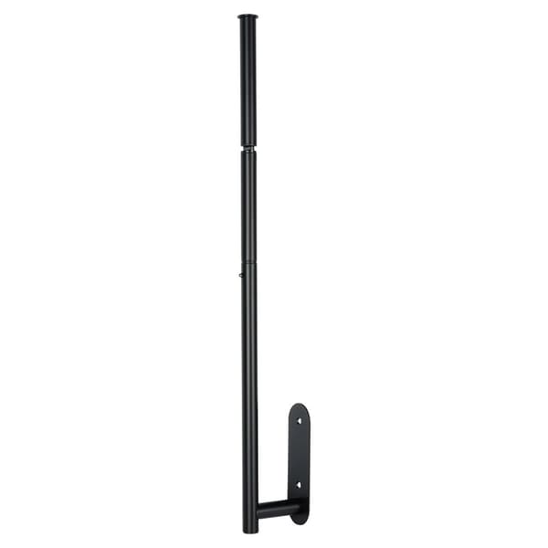 Sort stål toiletpapirsholder 46,5 cm
