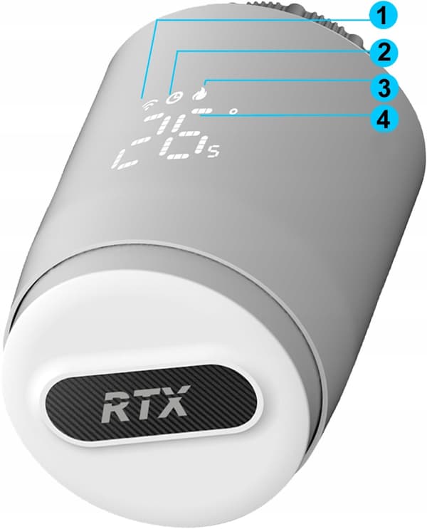 RTX ZRT4 Termostathoved til ZigBee TUYA Smart Radiator