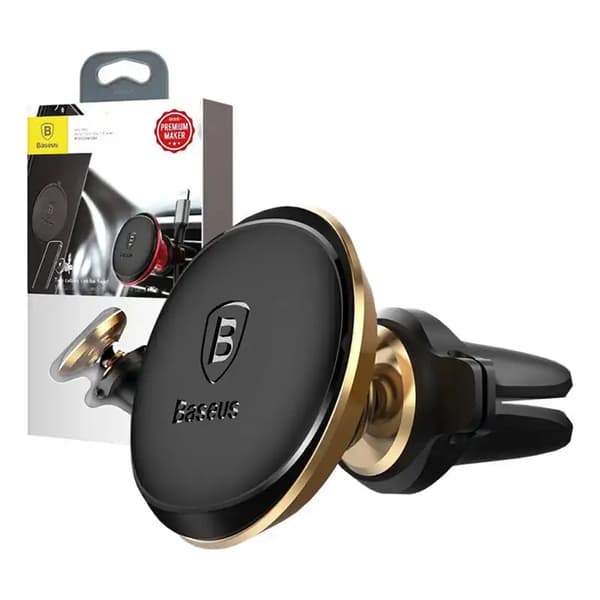 Baseus Magnetisk Luftventil Magnetisk Bilfäste (Guld)