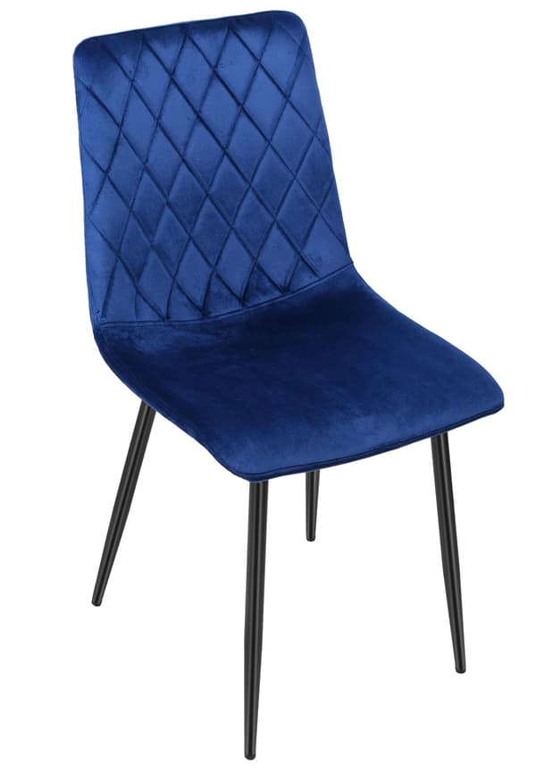 Dexter Velvet marineblå polstret stol