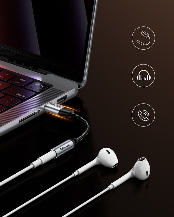 INNOSTYLE USB-C MINI JACK 3.5 -SOVITIN AUX-KAAPELI SAMSUNG DA-SOVITTIMEEN