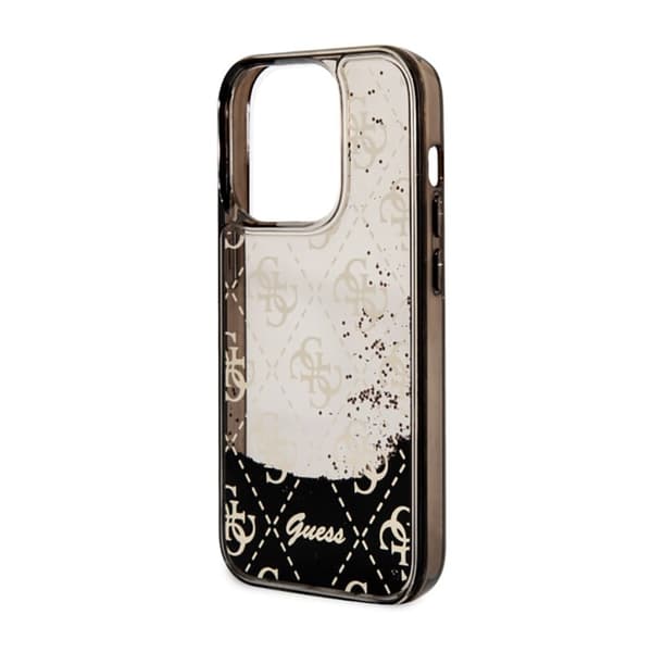 Guess Liquid Glitter Translucent 4G - iPhone 14 Pro cover (sort)