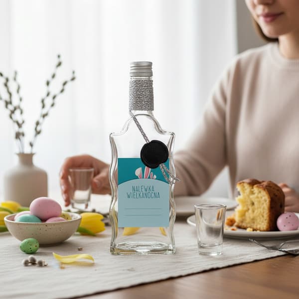 5x Flaskor för PÅSKLIKÖR Presentflaska FALA 500ml dekorerad 0,5l