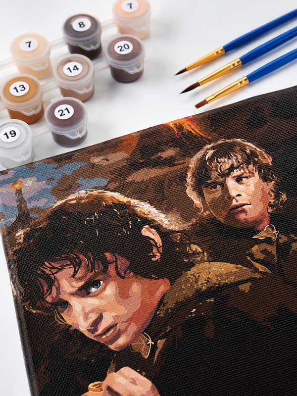 Målning med siffror Frodo Sagan om ringen 40x50 cm
