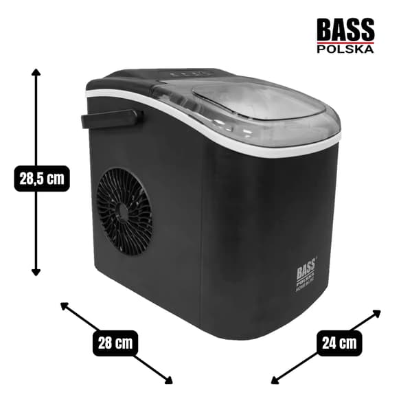 Jääpalakone 12kg/24h - musta