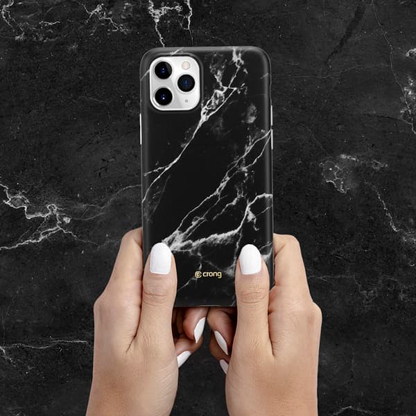Crong Marmor Etui - iPhone 11 Pro Etui (Sort)
