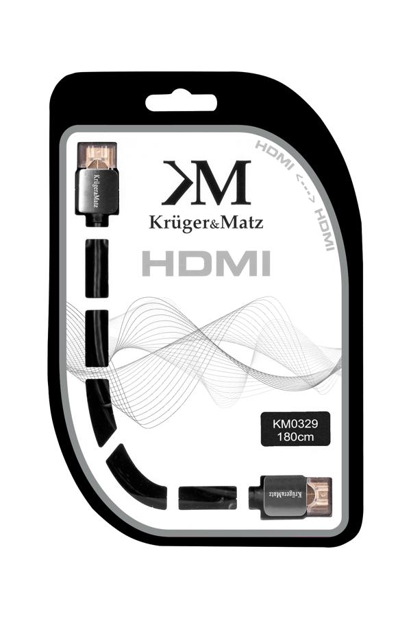 HDMI-kabel Kruger&Matz 180 cm 4K 3D