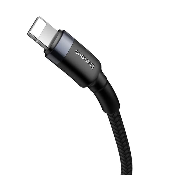 Baseus Cafule USB-C till Lightning PD-kabel, 18W, 1m (svart-grå)