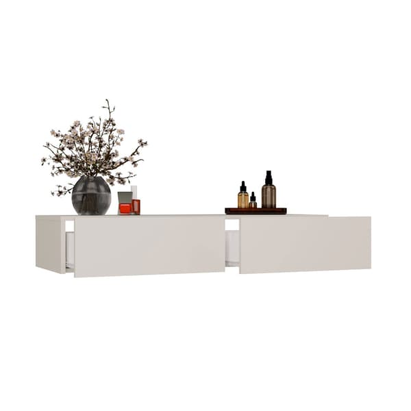 HÄNGANDE SMYCKESBORD MIKA 110 CM 2 LAGODER FÖR SOVRUM KASHMERE BEIGE