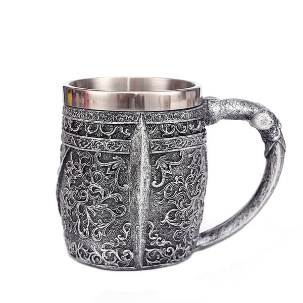 Epic Viking Skull Mugg Rostfritt Stål 400ml