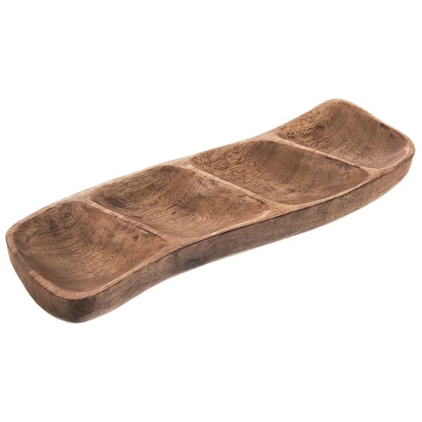 Delad träsnacktallrik MANGO 35x11 cm