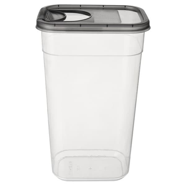 Behållare för bulkvaror med dispenser grå 3,2 l