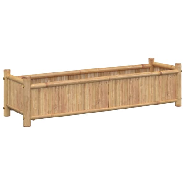 vidaXL urtepotte, 100x30x25 cm, bambus