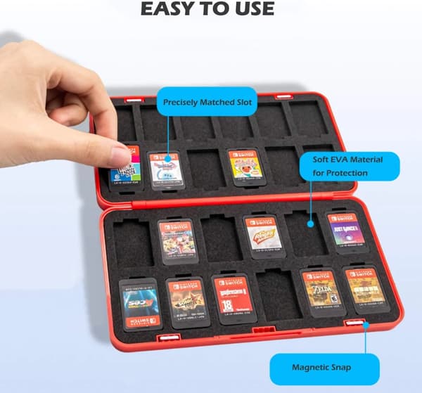 Spilkortcover kompatibelt med Nintendo Switch OLED sort mønster
