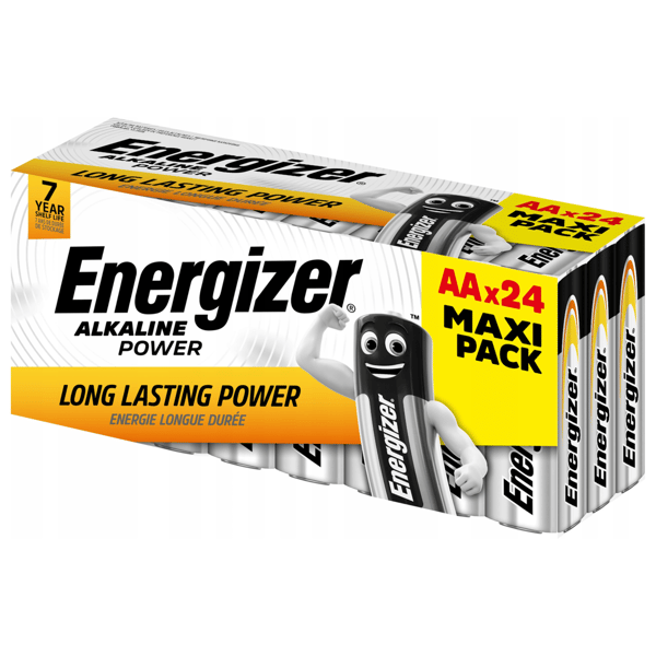 ENERGIZER Alkaliske batterier Power LR6 AA R6 E91 1,5V 24 stk.