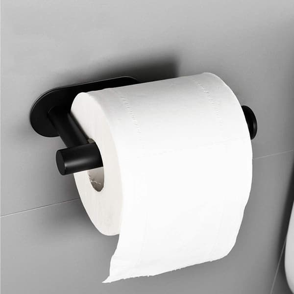 DERES svart toalettpappershållare