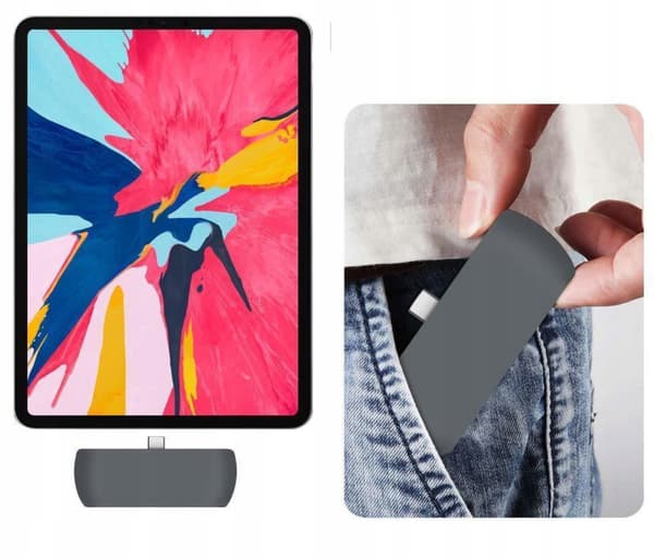 4-i-1 HUB USB-C 3.0 HDMI 4K JACK-adapter til iPad Pro