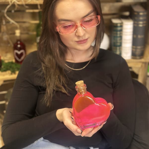 HEART-flaska 250 ml glasflaskor för bröllopspresent likör vin juice