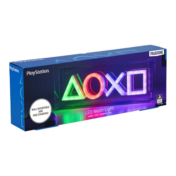 Neon-LED-lamppu ikoneilla - PlayStation