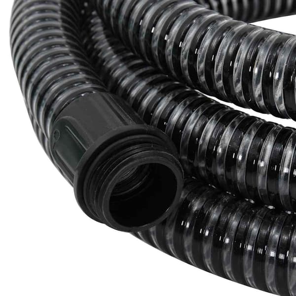 vidaXL sugeslange med messingkoblinger sort 1,1" 15 m PVC