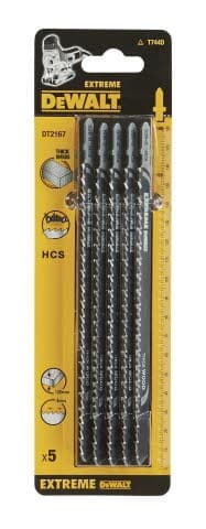 DEWALT PUSSSIGSÅGSBLAD 180 x 4 mm T744D TRÄ 5 st.