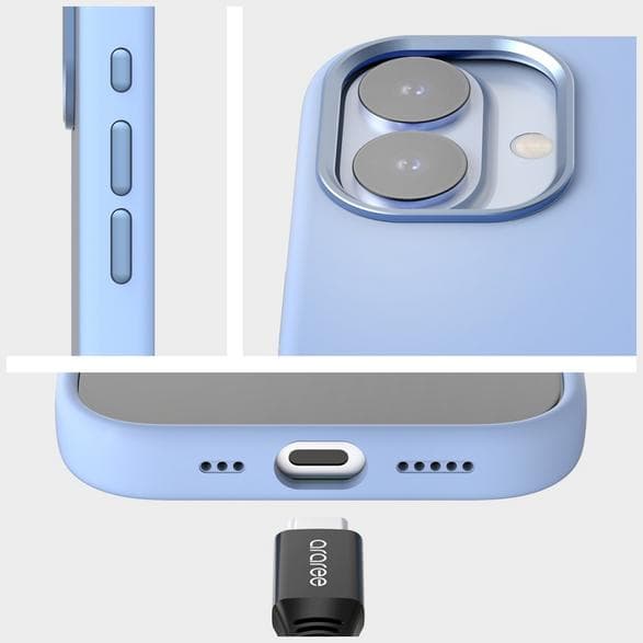 Etui ARAREE Typo Skin M MagSafe iPhone 17 Pro Max Musta