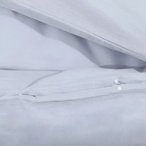 vidaXL Vuodesetti, Harmaa, 200x200 cm, Puuvilla