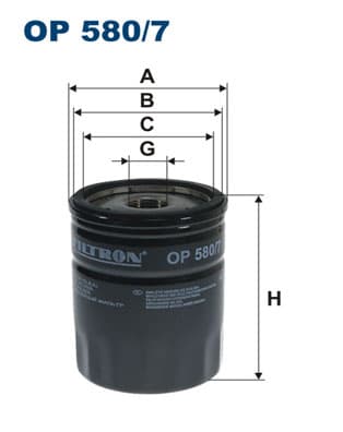 ÖLJYNSUODATIN OP5807 FILTRON