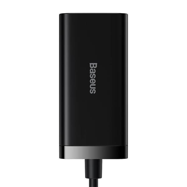 Baseus GaN3 Pro 2xUSB-C + 2xUSB Väggladdare, 100W (Svart)
