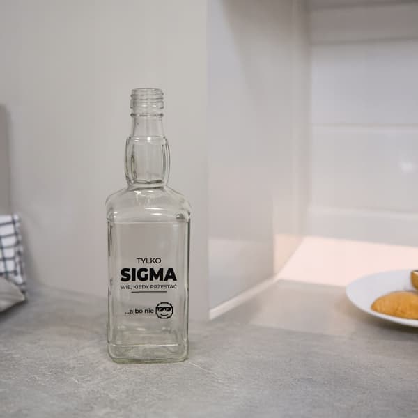 10x DANIELS GLASFLASKOR 500ml För Alkoholpresent Med Tryck - SIGMA