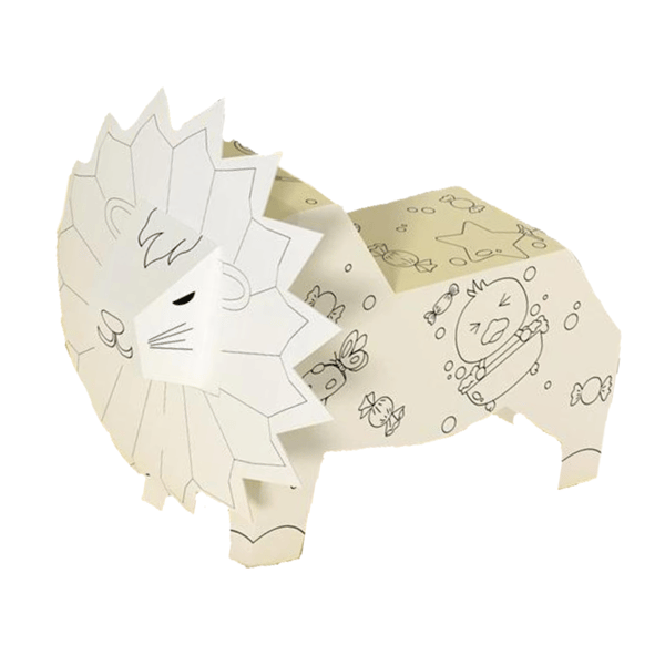 Pap LION kunstsæt TIL maling, foldning, farvelægning, tuscher