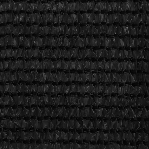 vidaXL balkonskærm, sort, 75x500 cm, HDPE