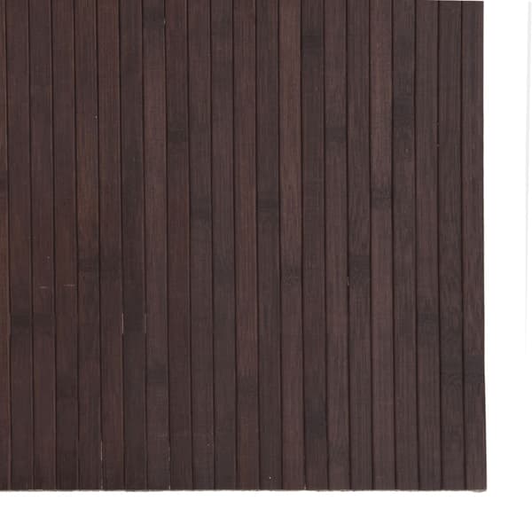 vidaXL Rektangulär matta, mörkbrun, 80x200 cm, bambu